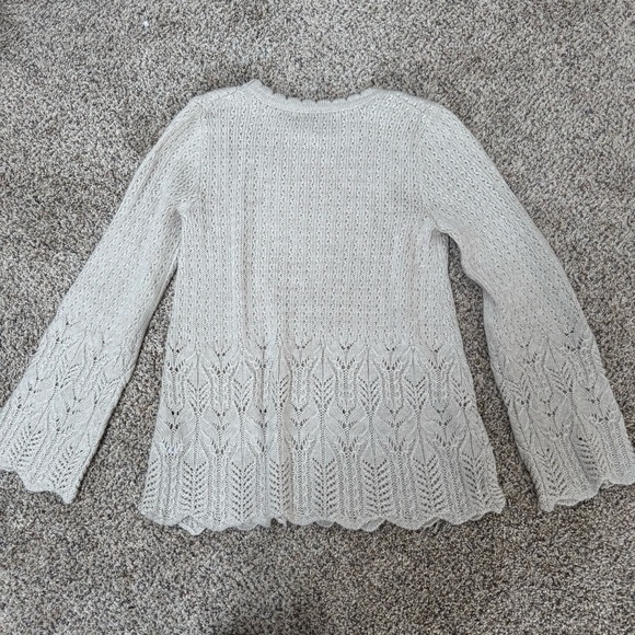 Cupio Beige Knit Sweater with Bell Sleeves - Picture 4 of 4
